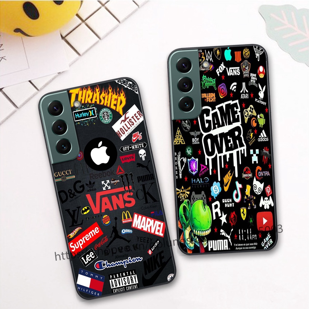 Ốp lưng Samsung S22 / S22 Plus / S22 Ultra / S22+ in hình thương hiệu thời trang đa sắc cá tính.
