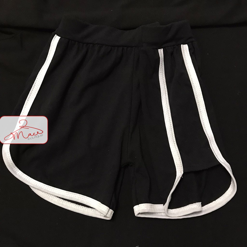 [giá sỉ] Quần đùi thun nữ ống vừa chạy sọc hai bên,Shorts co dãn  thể thao | BigBuy360 - bigbuy360.vn