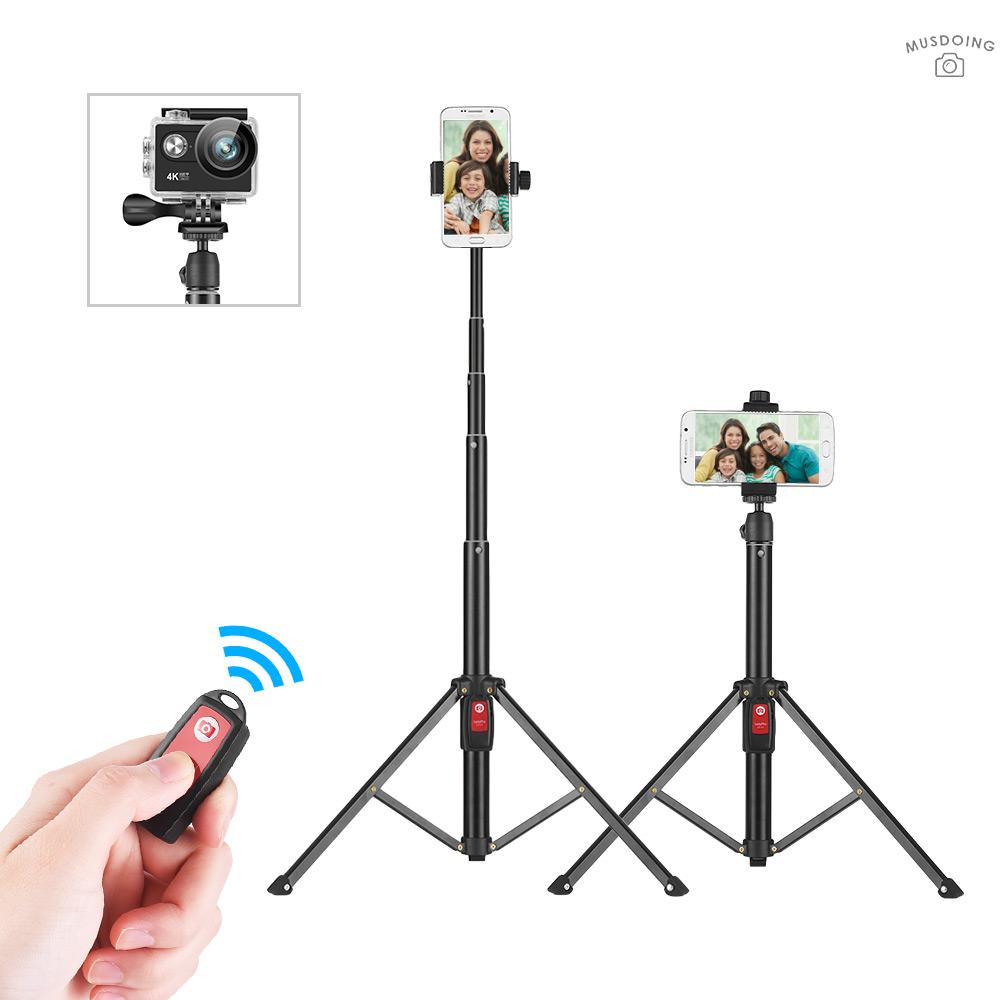 Giá Đỡ Ba Chân 55inch Linh Hoạt Kèm Điều Khiển Từ Xa Cho Iphone X 8 7 6 Plus Samsung Galaxy Note 8 / S8 For Gopro Hero 6 / 5 / 4 / 3 + Dslr