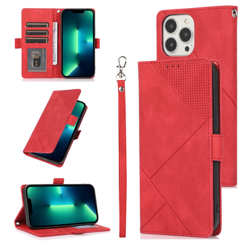 Ốp điện thoại nắp gập bằng da từ tính tích hợp ví và ngăn đựng thẻ thích hợp cho iPhone 14 13 12 11 Pro Max X XR XS 7