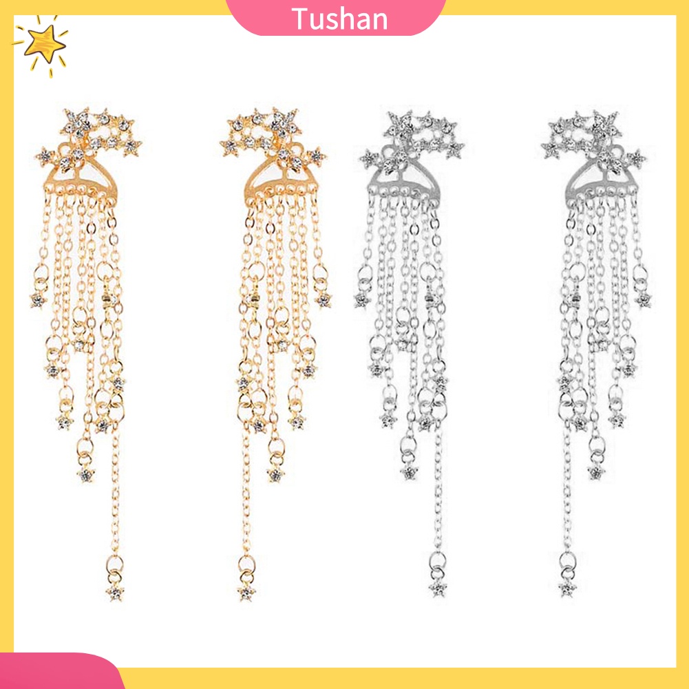 Khuyên tai tua rua hình ngôi sao xinh xắn dành cho nữ