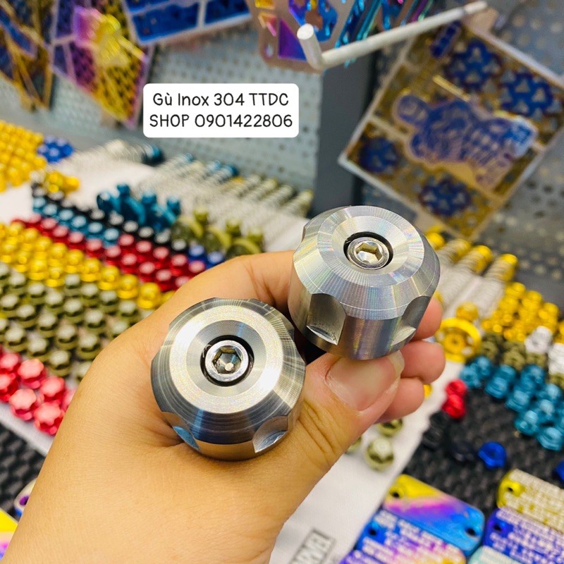 Gù inox 304 gắn mọi loại xe