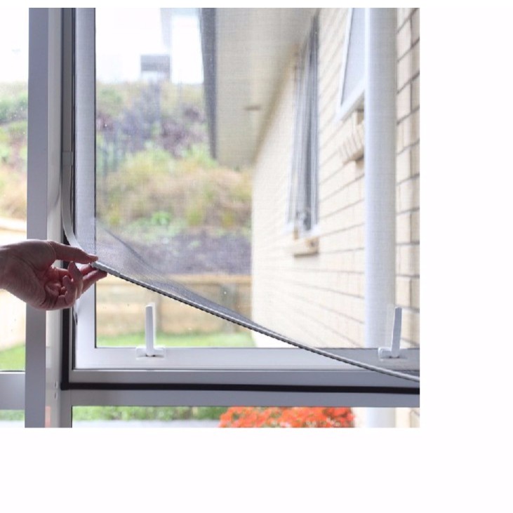 Lưới rèm dán cửa sổ chống muỗi ruồi bọ côn trùng lọc sạch bụi bẩn nhà cửa kích thước 1.35*1.5m 1328 tkb