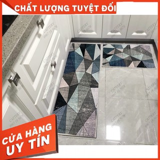 (Hot)Bộ 2 Thảm Bếp Nỉ Cao Cấp. Chất Liệu Chống Trơn Trượt.  40x60 & 40x120 nhiều mẫu mã (hàng xịn) & sale
