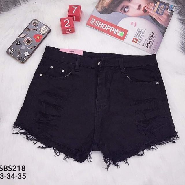 Quần short jean nữ