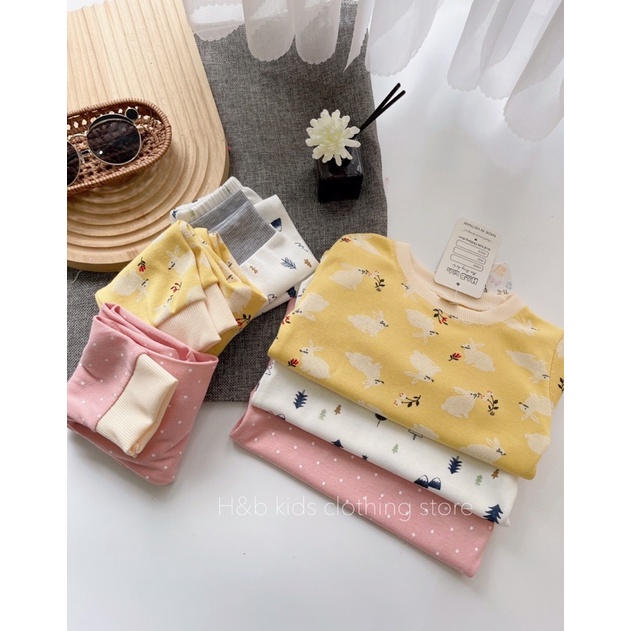 Đồ bộ bé trai bé gái dài tay thu đông chất cotton zip hàn_Quần áo trẻ em thu đông,quần áo dài tay cho bé