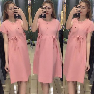 Váy bầu thiết kế 01 (Nơ eo xinh) ་ '
