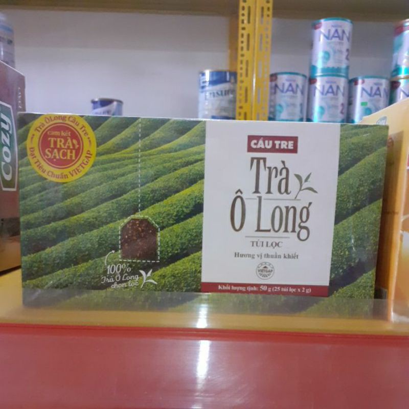 Trà Ô Long Cầu Tre 50g ( 25 túi lọc x 2g )