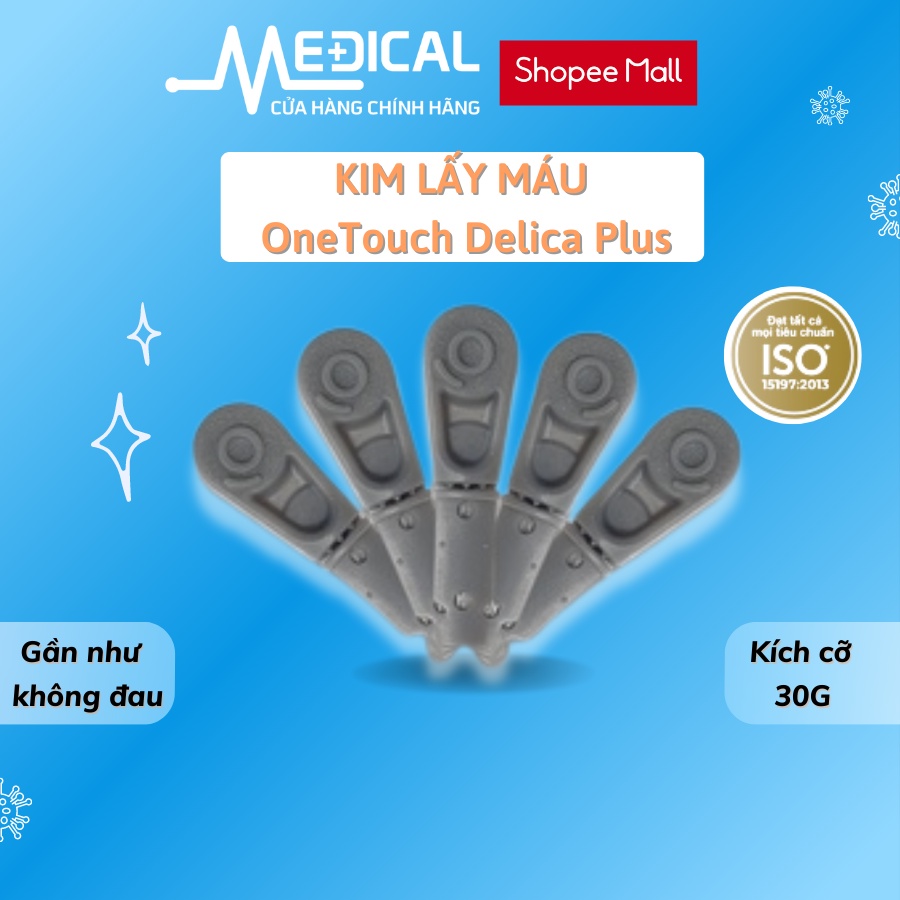 Kim lấy máu dùng cho máy đường huyết ONETOUCH Delica và Delica Plus chính hãng - MEDICAL