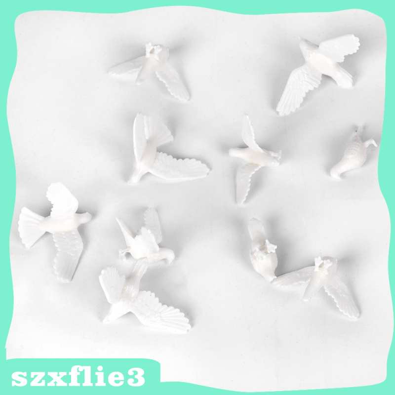 Set 10 Mô Hình Chim Bồ Câu Mini Trang Trí Nhà Búp Bê