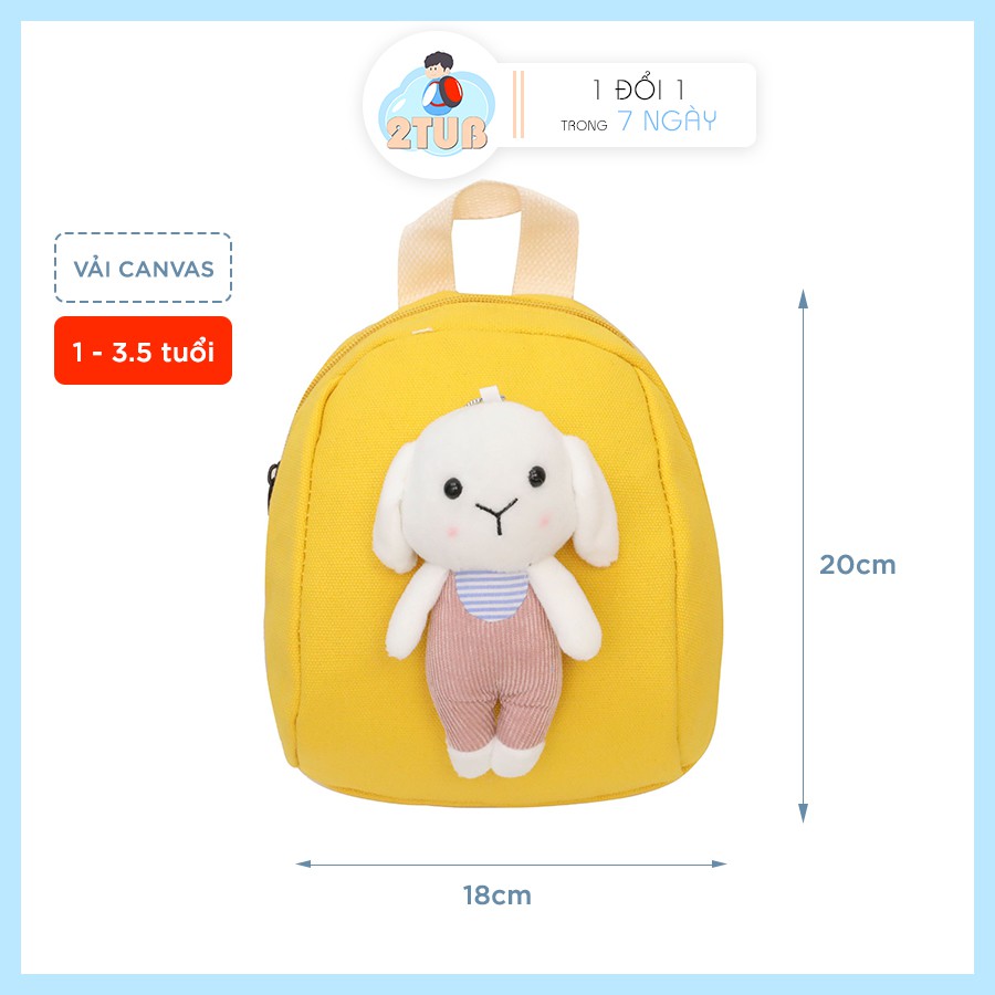 Balo đi học cho bé mẫu giáo 1-4 tuổi hình thỏ đáng yêu TẶNG QUÀ xinh 2TUB M13