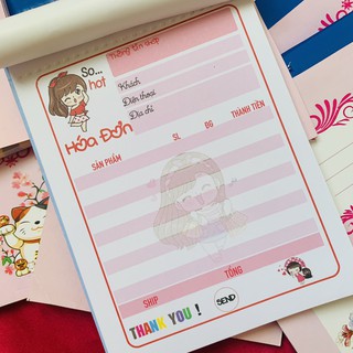 [CÓ SẴN] Hoá đơn bán hàng hình chibi dễ thương