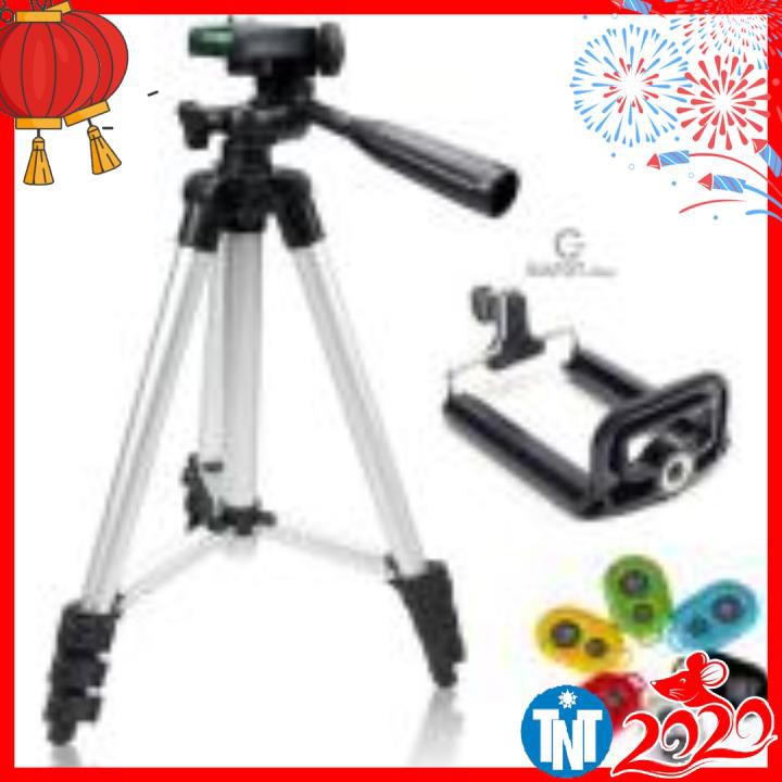 Chân Đế Chụp Hình Tripod tặng kèm giá đỡ và điều khiển, hàng đẹp Smarttnt.vn