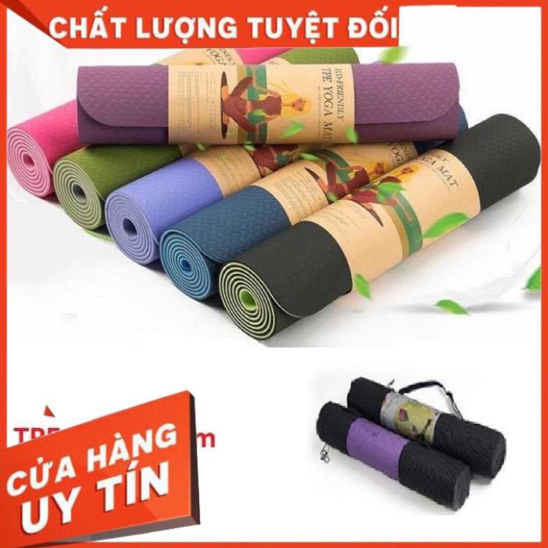 Sale Sốc -  Thảm tập Yoga TPE cao cấp 2 lớp 8mm . Siroshop.