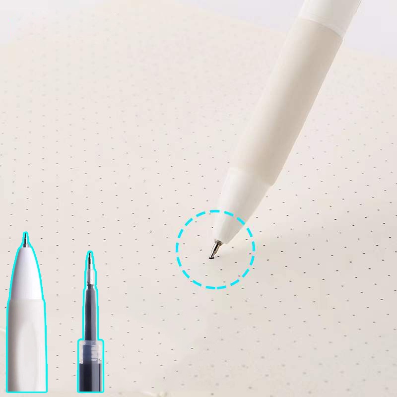 Bút Bi Mực Trắng Cỡ Nhỏ Ngòi 0.5mm Tiện Dụng Cho Văn Phòng / Trường Học