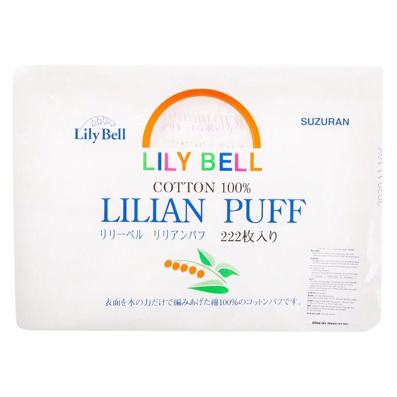 Bông tẩy trang Lily Bell Lilian Puff 128 miếng