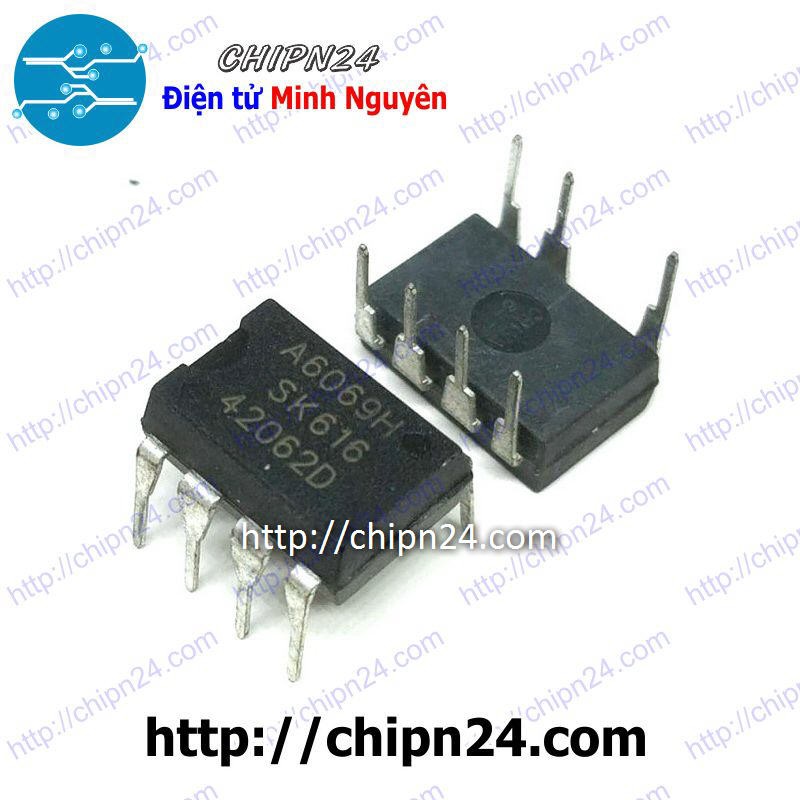 [1 CON] IC A6069 DIP-7 (STR-A6069H A6069H 6069) (IC chuyển đổi nguồn AC/DC)