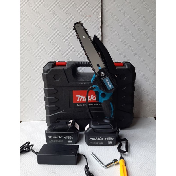 Máy cưa xích dùng pin makita 199v 2 pin 10cell