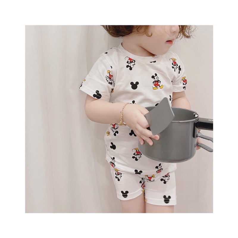 Bộ thun cotton hè cho bé trai 6-15kg