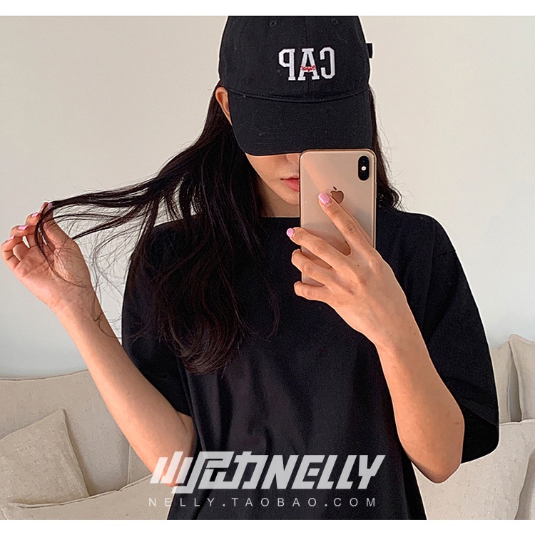 Áo Phông Nelly Heybig ngắn tay trơn màu đen