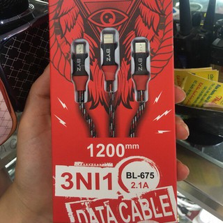 [DN123] Dây CÁP SẠC 3 Đầu BYZ BL-667
