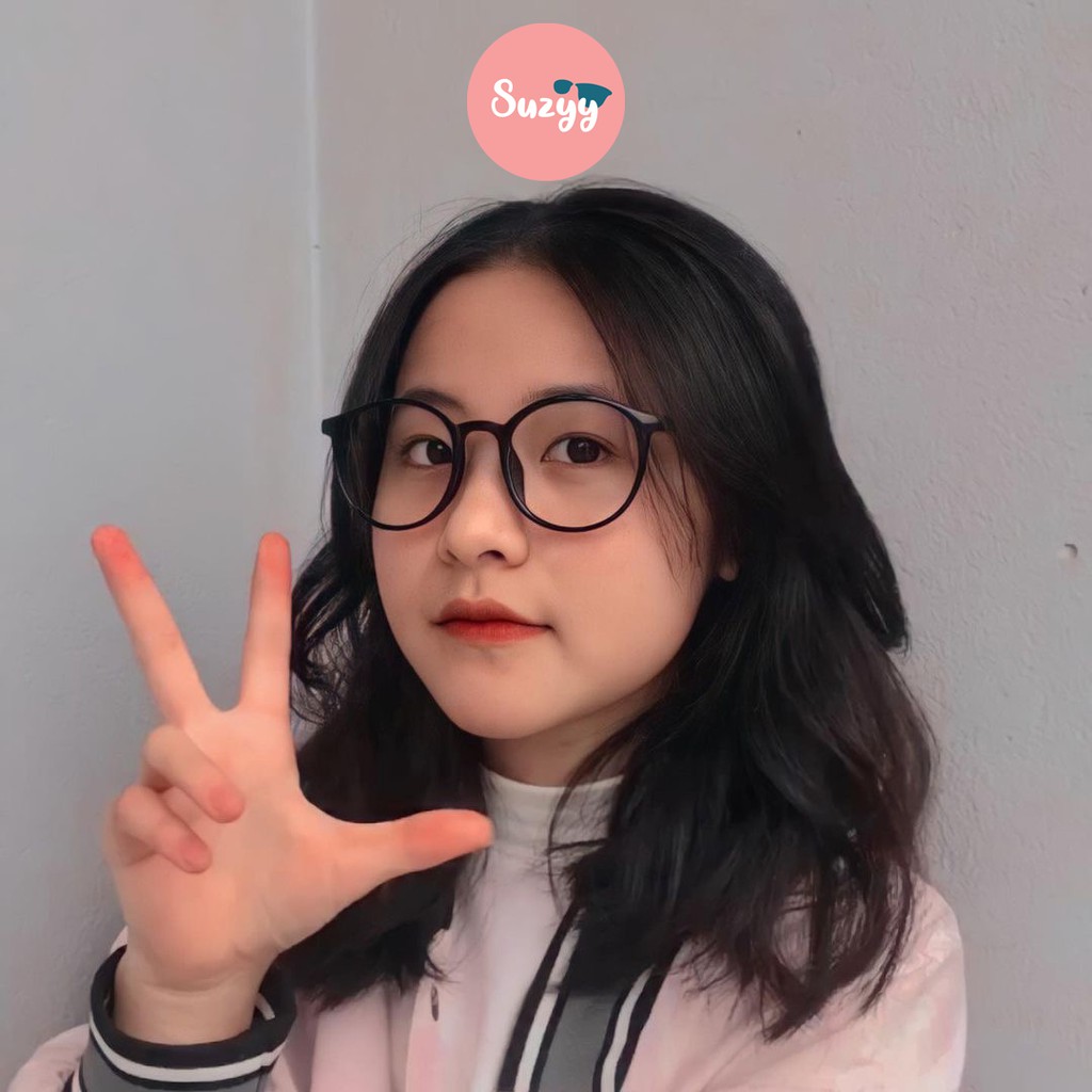 Gọng mắt kính cận thời trang nam nữ Suzyy dáng tròn nobita chất liệu nhựa dẻo | BigBuy360 - bigbuy360.vn