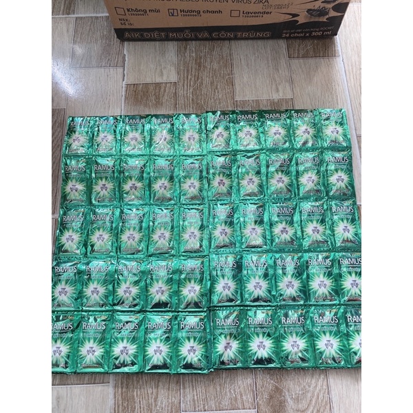 Dây 10 gói dầu gội ramus bạc hà cho nam