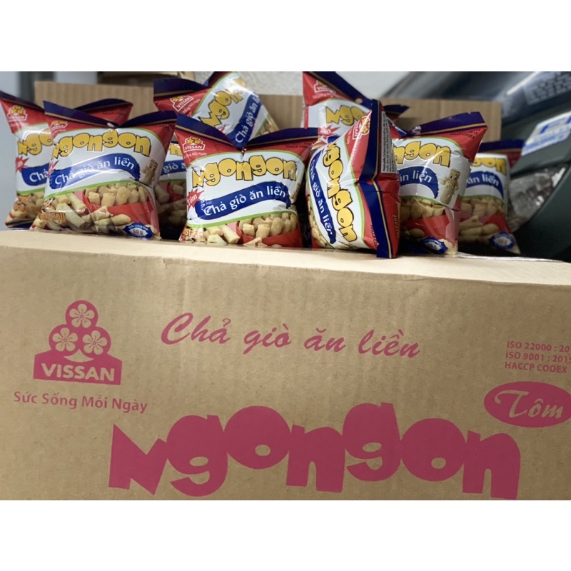 GÓI CHẢ GIÒ MINI TÔM NGON NGON ĂN LIỀN -VISSAN 50g | BigBuy360 - bigbuy360.vn