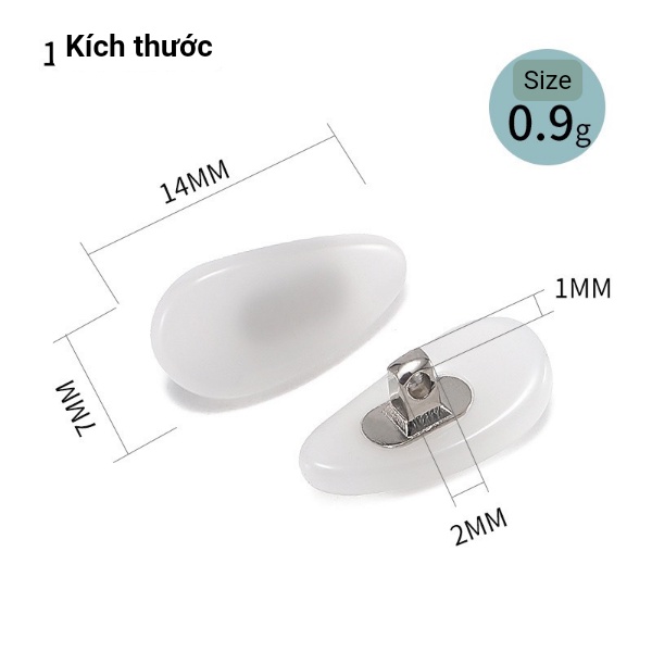 Đệm mũi chân nhôm chất liệu đá cao cấp dành cho mắt kính