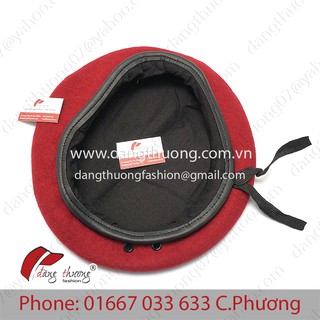 Mũ nồi DẠ đỏ nhập khẩu HÌNH THẬT
