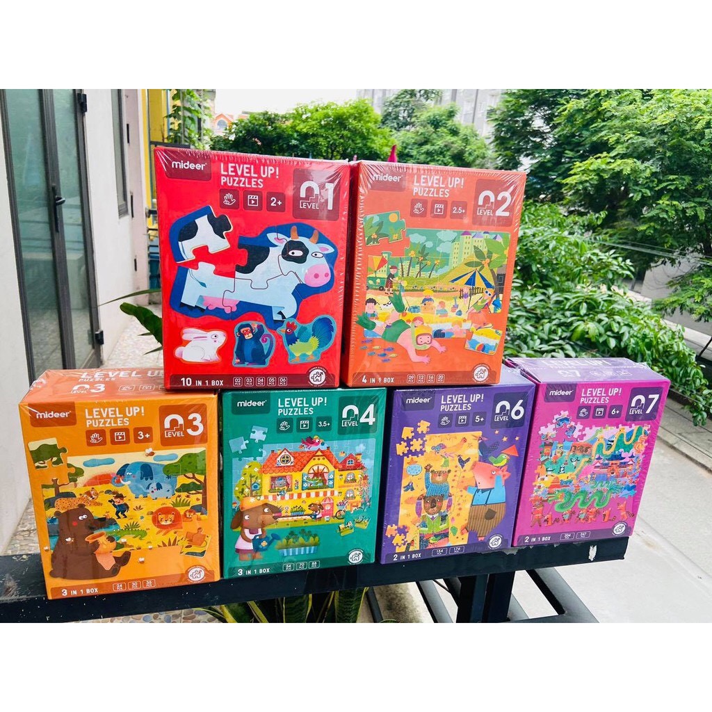 Bộ Ghép Hình Puzzle Nhiều Cấp Độ , Nhiều Mẫu Tranh Cho Bé Từ 18 Tháng Đến Hơn 7 Tuổi