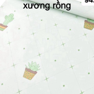 10m Giấy dán tường khổ rộng 45cm xương rồng
