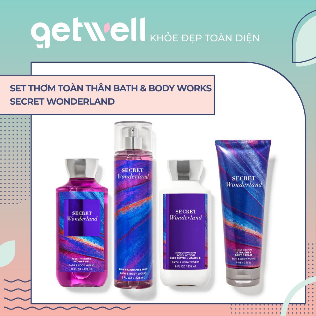 SECRET WONDERLAND | Sản Phẩm Tắm Dưỡng Xịt Thơm Toàn Thân Bath &amp; Body Works