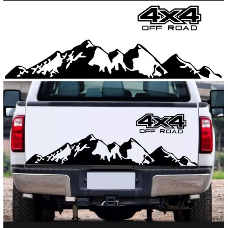 Tem dán cốp sau xe ranger,wildtrack,xe bán tải 4x4 đời mới
