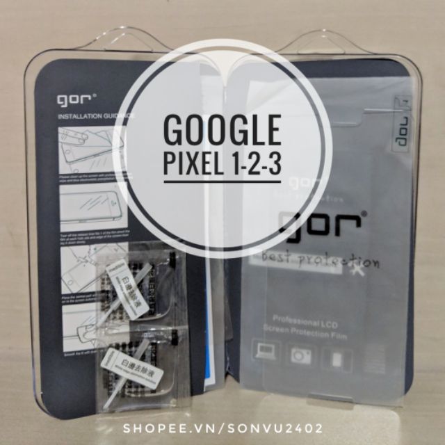 Bộ 2 miếng cường lực Gor 2.5D ko viền đen cho Google Pixel 1, 2, 3, 4 XL, 4a thumbnail
