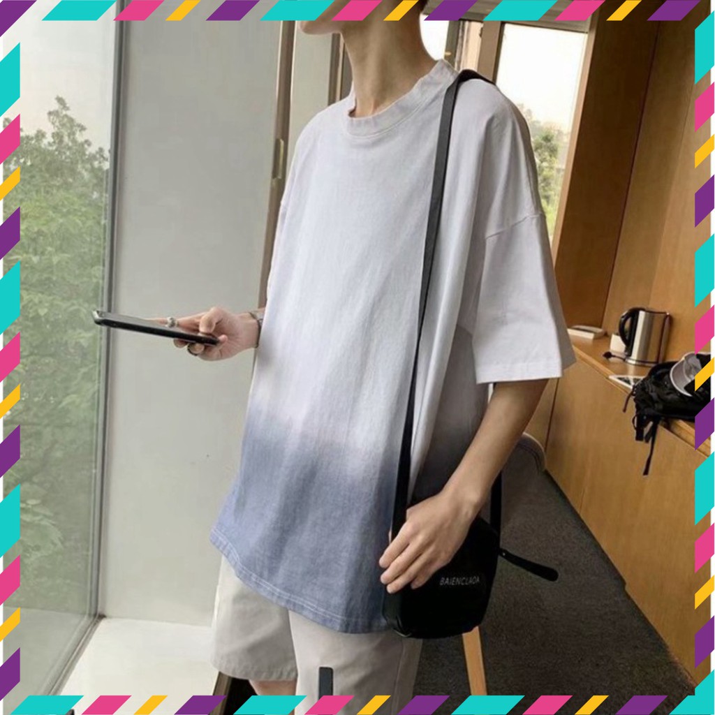 Áo Thun Tay Lỡ Phối Màu Siêu Hot🍁 Unisex nam nữ đều mặc được | BigBuy360 - bigbuy360.vn