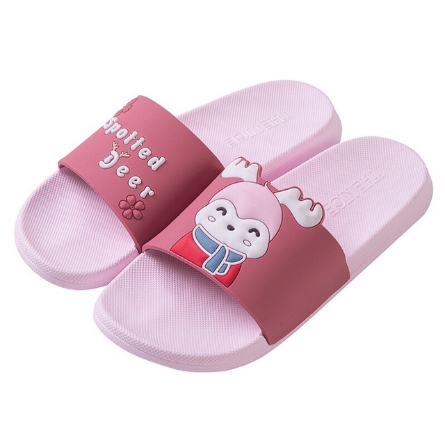 DÉP CAO SU UNISEX THỜI TRANG ULZZANG IN NỔI 3D TUẦN LỘC CỰC XINH