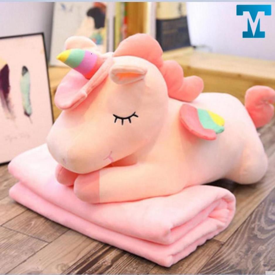 Gấu Bông Có Mền 3in1 Hình Ngựa Pony