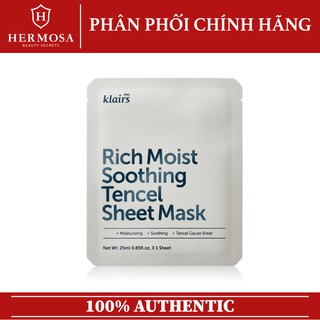 Mặt Nạ Làm Dịu Da Klairs Rich Moist Soothing Tencel Sheet Mask
