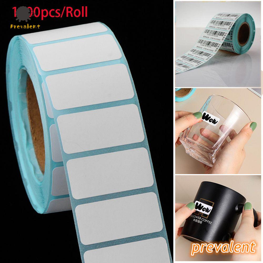 Cuộn 1000 nhãn dán bằng giấy chống thấm dành cho máy in nhiệt của cửa hàng / siêu thị