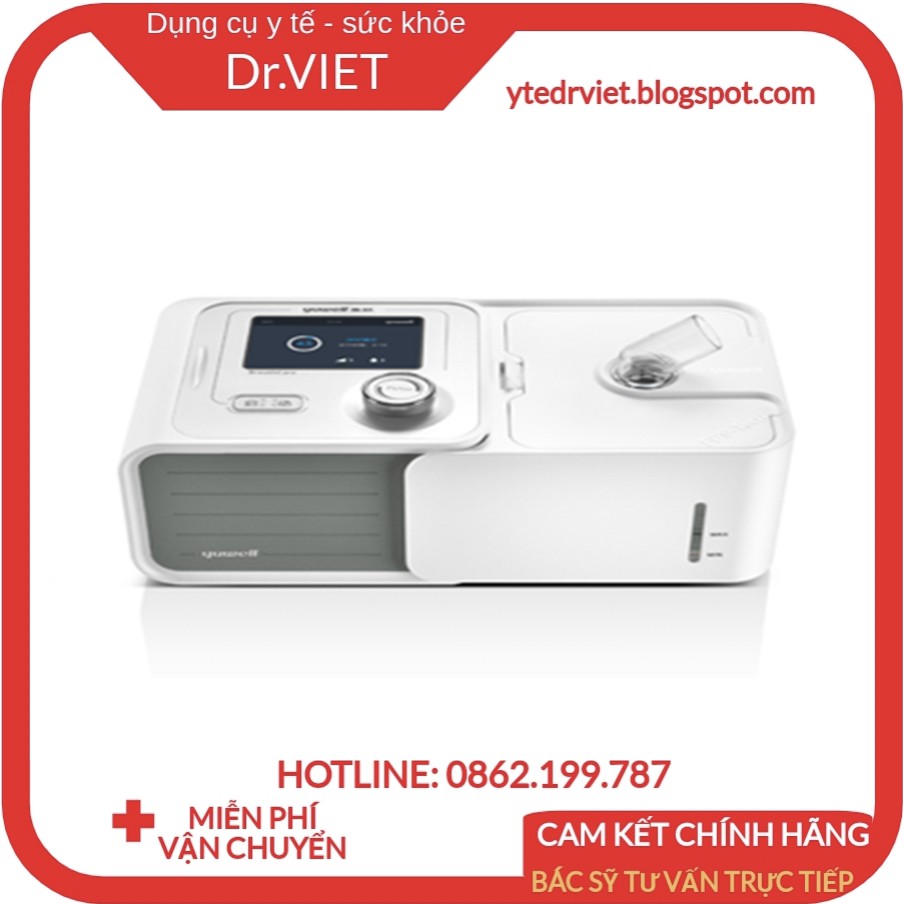 Máy trợ thở Yuwell CPAP YH360 chính hãng cao cấp-Ngăn ngừa hội chứng khó thở, ngưng thở khi ngủ, ngủ ngáy- Bảo hành 1năm