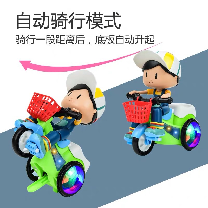 Xe đèn nhạc em bé giao hàng âm thanh vui nhộn, bánh xe phát sáng cho bé từ 2 3 4 tuổi