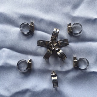 Combo bộ 10 cô dê siết ống chuyên dụng. Cổ dê nhỏ siết ống từ 10li 12li 14li cho bộ phun sương ống nước