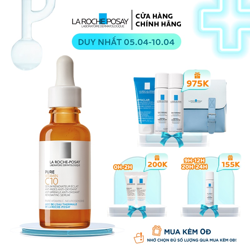 Dưỡng chất cải thiện làm sáng da La Roche Posay Pure Vitamin C10 30ml