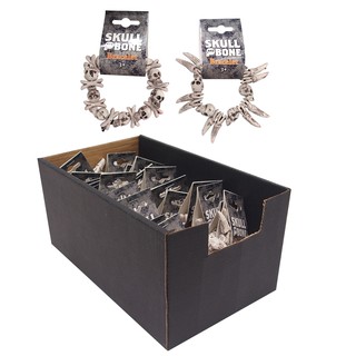 Vòng tay hình sọ người kích thước 10.9cm 2 loại Halloween Uncle Bills UH00150