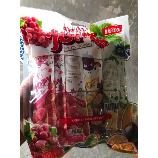 Kẹo Thạch trái cây JOPY Việt Thái túi 24 thanh 770g