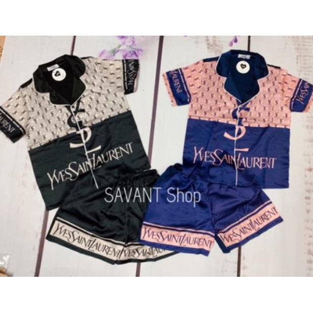 Độ Mặc Nhà Pijama Quần Đùi Lụa Satin Cao Cấp [ MẪU MỚI ] <3 | BigBuy360 - bigbuy360.vn