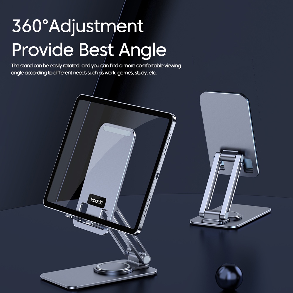 Giá Đỡ Điện Thoại / Máy Tính Bảng Bằng Hợp Kim Nhôm Xoay 360 Độ Tiện Dụng