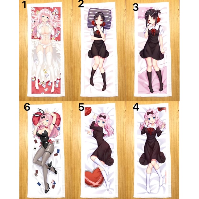 Gối ngủ anime Love is war dài 40cm x 1m / Gối ôm dài Love is war