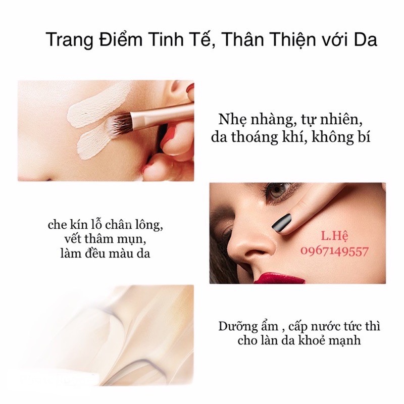 Kem Nền Che Khuyết Điểm Image Kiềm Dầu ,Kháng Nước, Dưỡng Ẩm Mịn Nhẹ ( TĂNG KÈM Bông Tán)